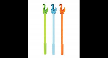 Dino Drukpen 0.8mm Blauw - Leuke Pen voor Kinderen
