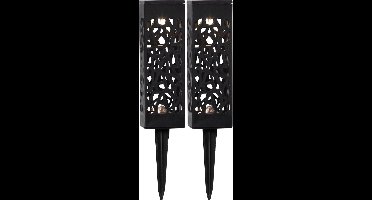 2 stuks LED solar tuinpadverlichting 'Izola'