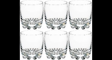 Secret de Gourmet waterglazen/sapglazen - 6x stuks - 310 ml - Drinkglazen - Bol vormig model