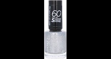 Rimmel London 60 seconds Supershine Nagellak - 808 Your Majesty - Zilver
