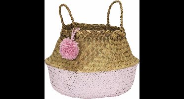 Kidsdepot Pompom mandje maat L roze
