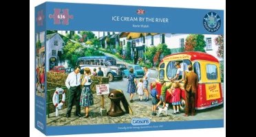 Gibsons - Ice Cream by the River (door Kevin Walsh) - 636 stukjes 69×32cm (b×h) - Panorama Legpuzzel