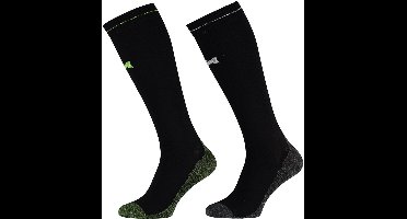 Xtreme - 4-Pack - Compressie Kniekousen - Ademend - rib details - Heren / Dames - zwart - 39-42 - 122100000