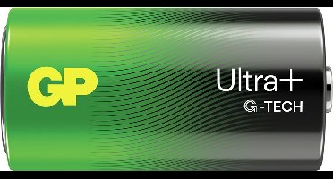 GP D-monobatterij alkaline Ultra Plus, 1,5 V, 2 stuks