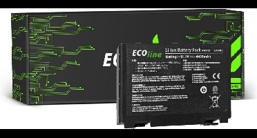 EcoLine - A32-F82 A32-F52 L0690L6 Batterij Geschikt voor de Asus A32-F82 K40 K50 K60 K70 / 11.1V 4400mAh.