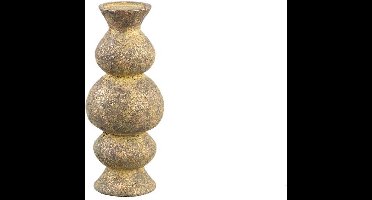 PTMD Kandelaar Larry - 13x13x30 cm - Cement - Bruin
