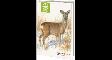 Kerstkaarten 10x - Kaartenmapje met env, groot: Winterdieren, Elwin van der Kolk, Natuurpunt - 2x5 motieven