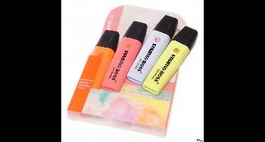 STABILO BOSS Pastel Markeerstiften Set 4 Stuks Nieuwe Kleuren