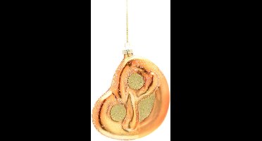 Sfeervolle 'Pretzel' Glazen Kersthangdecoratie - Gouden Pretzel Kerstbal - 11,2 cm