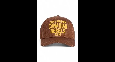 Dsquared2 pet bruin met Canadian Rebels-print unisex - One Size