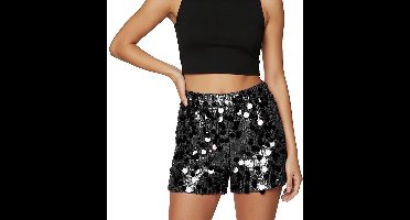 Shorts Pailletten - Zwart - Volwassenen
