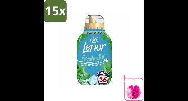 15 x Lenor - Wasverzachter - Fresh Air Noorderlicht - Ultra Geconcentreerd - 36 Wasbeurten - Bulkverpakking - Wasverzachter - Douchemop - Frisheid