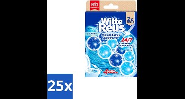 25 x Witte Reus – Toiletblok – Kracht Actief Oceaan – Duo Pack - Voordeelverpakking - 25 stuks