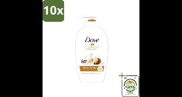 10 x Dove - Handzeep - Pampering Care - Verzachtend - 250 ml - Wasstrips - Handzeep - Shea Butter - Hydraterende Handzeep - Verzorgende Handzeep - Kalmerende Handzeep