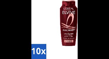 10 x L’Oréal Paris Elvive – Shampoo – Full Resist – Versterkend met Aminexil & Biotine – 250 ml - Voordeelverpakking - 10 stuks