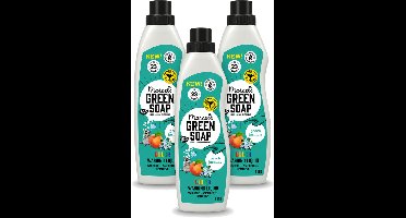 3 x Marcel's Green Soap - Vloeibaar Wasmiddel - Kleur - Perzik & Jasmijn - Effectief & natuurlijk - 23 Wasbeurten - 1 liter - Voordeelverpakking - 3 stuks