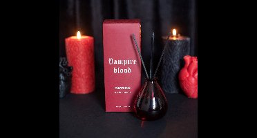 Something Different Vampire Blood Geurstokjes – Dark Cherry / Donkere Kersen – Reed Diffuser Gothic Home Decor – Rood & Zwart