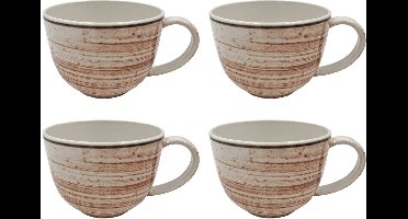 Cosy & Trendy Mokken Sintra Terracotta 350 ml - 4 stuks