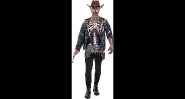 RUBIES NL - Vervloekt skelet cowboy kostuum voor heren - M