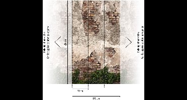 Afbeelding behang, Livingwalls The Wall 4 | 792267, 159 x 280 cm, Bruin
