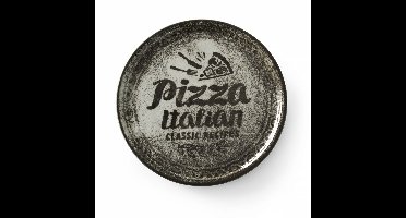 HENDI Zwart pizzabord 310 mm van duurzaam geglazuurd porselein
