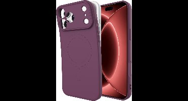 Just in Case hoesje geschikt voor iPhone 18 Pro / 17 Pro Hoesje geschikt voor MagSafe - Color Backcover - Dark Cherry