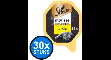 30x Sheba - Finesse Mousse Kip - Kattenvoer Natvoer - 85 g