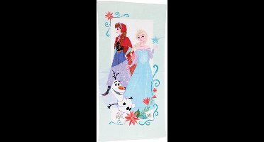 Frozen strandlaken Anna, Elsa & Olaf 70 x 140 cm