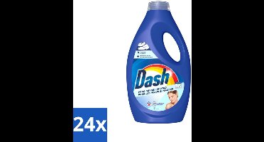 24 x Dash Sensitive - Vloeibaar Wasmiddel - Voor Gevoelige Huid - Witte en Gekleurde Was - 26 Wasbeurten - Wasmiddel Voor Gevoelige Huid - Wasmiddel Zonder Kleurstoffen - Wasmiddel Dermatologisch Getest - Wasmiddel ECARF - Wasmiddel Voor Baby's