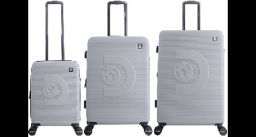 Discovery Eclipse Harde Koffer set / Trolley set / Reiskoffer set - (S/M/L) - Grijs - Grijs / Set