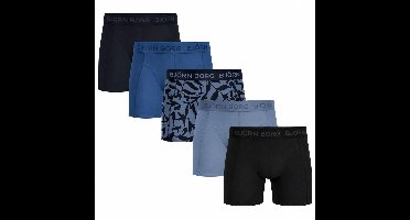 Bjorn Borg Boxers Cotton Stretch 5-Pack Blauw - Maat M - Heren - Boxershorts
