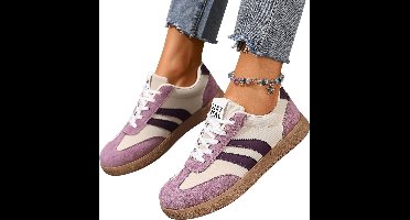 Currero Schoenen Dames - Sneakers - Comfortabel - Slippers - Casual - Volwassenen - Paars 35.5