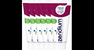 Zendium Sensitive + White Tandpasta - 6 x 75 ml