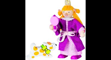 Goki Houten buigpopje prinses 10cm
