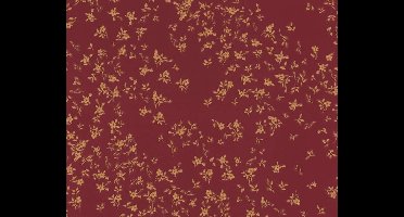KLASSIEK BLOEMETJES BEHANG - Bruin Rood Goud - AS Creation Versace 4