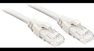 LINDY 48096 RJ45 Netwerkkabel, patchkabel CAT 6 U/UTP 7.50 m Wit Snagless 1 stuk(s)