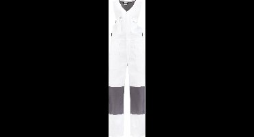 EM Workwear Bodybroek katoen/polyester wit-grijs maat 58