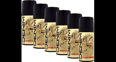 Denim Gold Deodorant spray 6 x 150 ml
