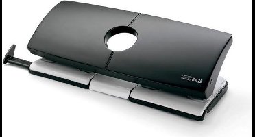 Novus perforator B425 dubbel voor 25 vel met aanleg grijs