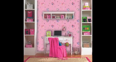 Wallcoverings - Papierbehang - Kinderbehang - Disney - Princess - Roze