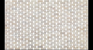 Bamboe Badmat / Houten douche mat white wash met anti slip