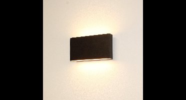 Artdelight - Wandlamp Box - Zwart - 2x LED 4W 2700K - IP54 - Dimbaar