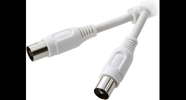 SpeaKa Professional Antenne Aansluitkabel [1x Antennestekker 75 Ω - 1x Antennebus 75 Ω] 1.50 m 90 dB Met Ferrietkern Wi