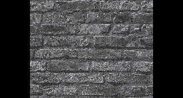 STENEN BEHANG - Grijs Zwart Wit - Industrieel behang - AS Creation Il Decoro