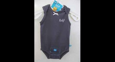 Lief! bodysuit Pavement grey mouwloos mt 56