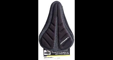 Dunlop Fietszadelhoes Gel - Hoes voor Fietszadel - Zadelcover - Fietsen zonder Zadelpijn - Gelzadel - Beschermt Zadel Slijtage - met Trekkoord voor Bevestiging - 28 x 20 CM - Zwart