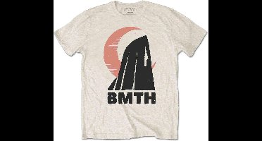 Bring Me The Horizon - Moon Heren T-shirt - M - Wit