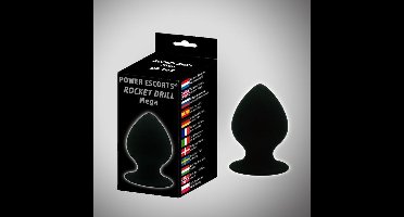 Power escorts - BR144 - Rocket Drill Mega - 11,4 cm  dia 6,2 cm - Mega plug - Mega suction cup