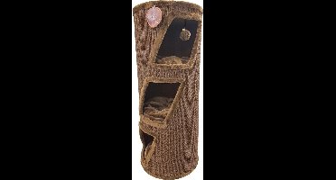 Klimton 3x diagonaal gat 100 cm mocca/bruin