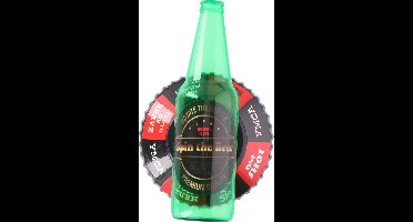 Lifetime Flesje Draaien met Flessenopener - Drankspel - 17 cm. - Groen